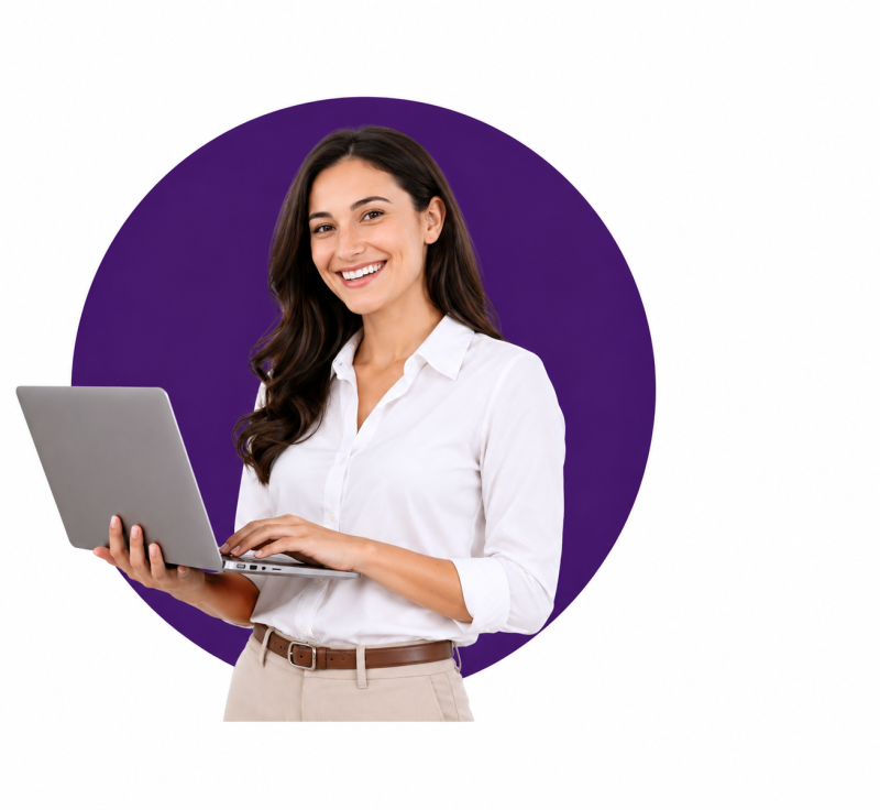 Team member with tablet